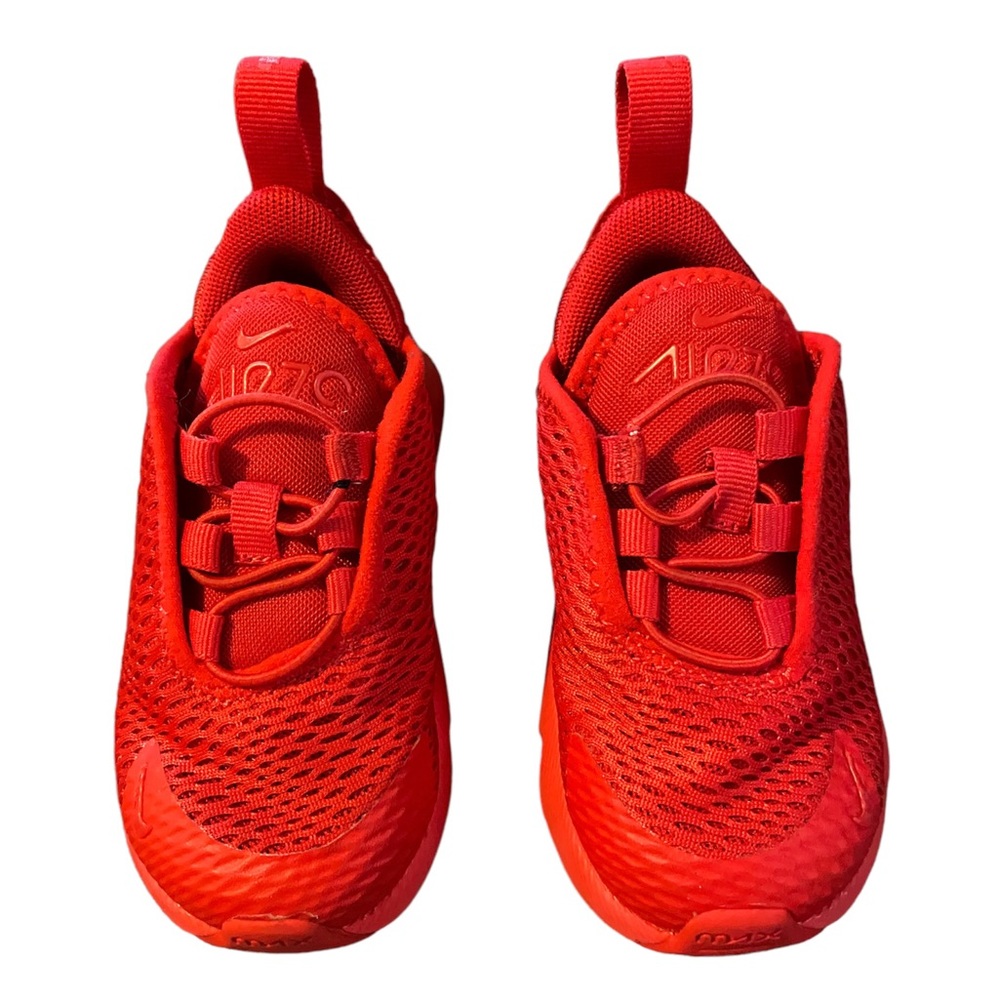Red Toddler Baby Nike Air Max 270 Sneakers Shoes Size 6C